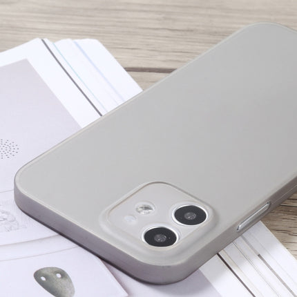 Camera Precision Hole PP Protective Case For iPhone 12(Grey)-garmade.com