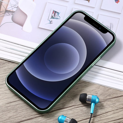 Carbon Fiber Texture PP Protective Case For iPhone 12 mini(Green)-garmade.com