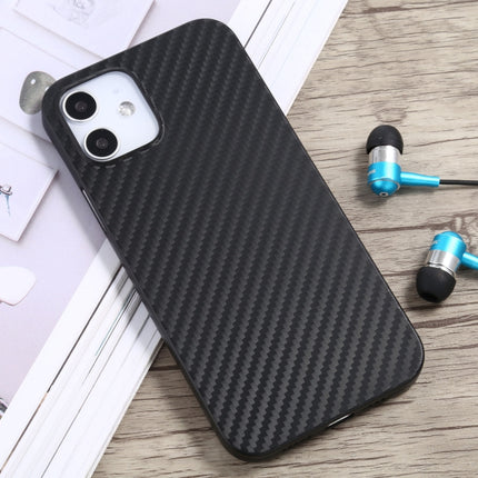 Carbon Fiber Texture PP Protective Case For iPhone 12 mini(Black)-garmade.com