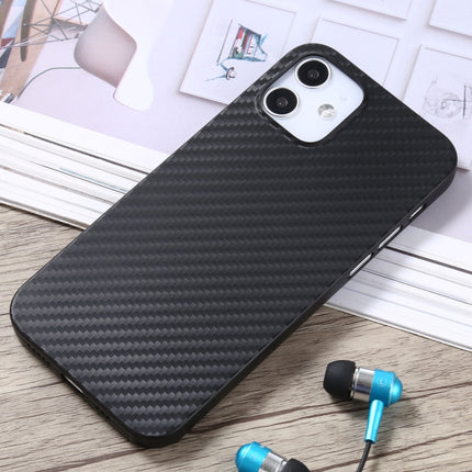 Carbon Fiber Texture PP Protective Case For iPhone 12 mini(Black)-garmade.com