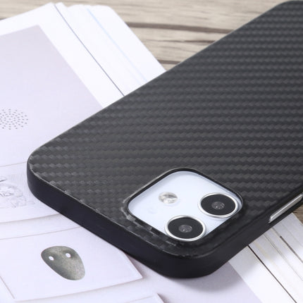 Carbon Fiber Texture PP Protective Case For iPhone 12 mini(Black)-garmade.com