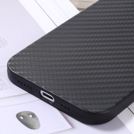 Carbon Fiber Texture PP Protective Case For iPhone 12 mini(Black)-garmade.com