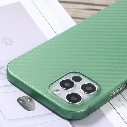 Carbon Fiber Texture PP Protective Case For iPhone 12 / 12 Pro(Green)-garmade.com