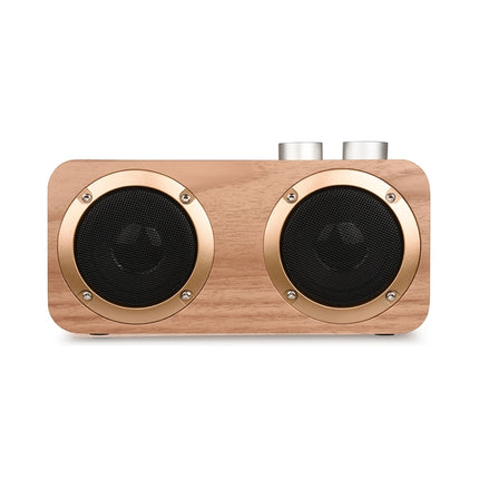 Q7 Subwoofer Wooden Bluetooth Speaker, Support TF Card & U Disk & 3.5mm AUX(Walnut)-garmade.com