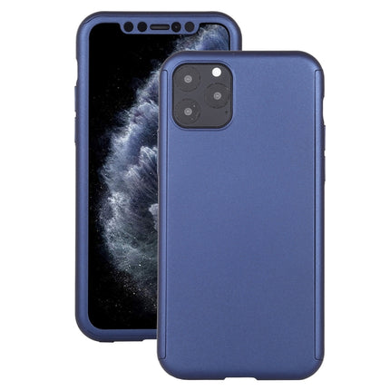 Shockproof PC Full Coverage Protective Case with Tempered Glass Film For iPhone 12 / 12 Pro(Blue)-garmade.com