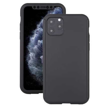 Shockproof PC Full Coverage Protective Case with Tempered Glass Film For iPhone 12 / 12 Pro(Black)-garmade.com