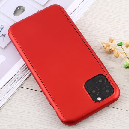 Shockproof PC Full Coverage Protective Case with Tempered Glass Film For iPhone 12 / 12 Pro(Red)-garmade.com