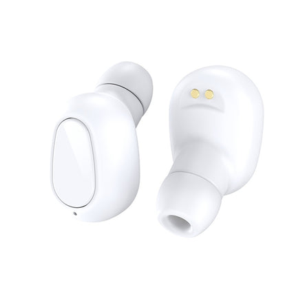 L21 Pro IPX7 Waterproof Wireless Bluetooth Earphone with Charging Box & Digital Display, Support Siri & Call(White)-garmade.com