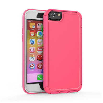 360 All-inclusive Shockproof Precise Hole PC + TPU Protective Case For iPhone 6s / 6(Rose Red)-garmade.com