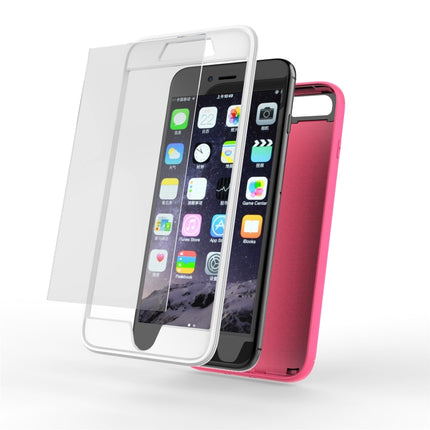 360 All-inclusive Shockproof Precise Hole PC + TPU Protective Case For iPhone 6s Plus / 6 Plus(Rose Red)-garmade.com