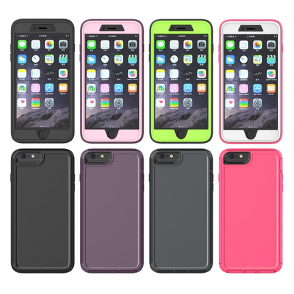 360 All-inclusive Shockproof Precise Hole PC + TPU Protective Case For iPhone 6s Plus / 6 Plus(Rose Red)-garmade.com