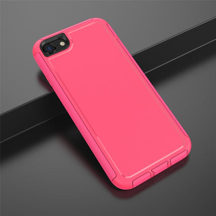 360 All-inclusive Shockproof Precise Hole PC + TPU Protective Case For iPhone SE 2020 / 8 / 7(Rose Red)-garmade.com