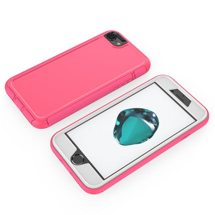 360 All-inclusive Shockproof Precise Hole PC + TPU Protective Case For iPhone SE 2020 / 8 / 7(Rose Red)-garmade.com