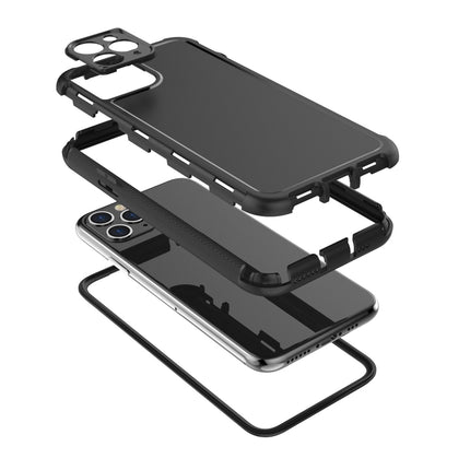 360 All-inclusive Shockproof Precise Hole PC + TPU Protective Case For iPhone 11(Grey)-garmade.com