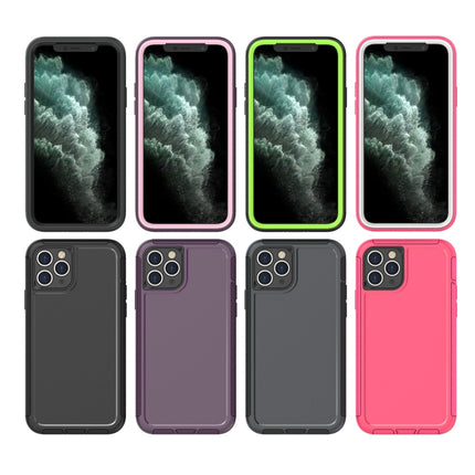 360 All-inclusive Shockproof Precise Hole PC + TPU Protective Case For iPhone 11(Rose Red)-garmade.com