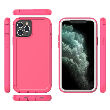 360 All-inclusive Shockproof Precise Hole PC + TPU Protective Case For iPhone 11(Rose Red)-garmade.com