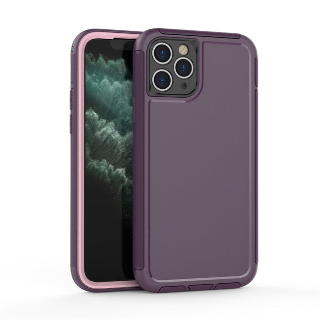 360 All-inclusive Shockproof Precise Hole PC + TPU Protective Case For iPhone 11 Pro(Purple)-garmade.com