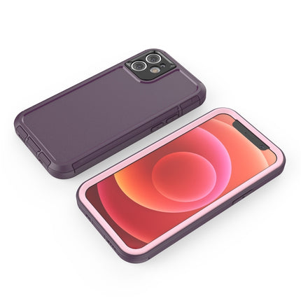 360 All-inclusive Shockproof Precise Hole PC + TPU Protective Case For iPhone 12 mini(Purple)-garmade.com