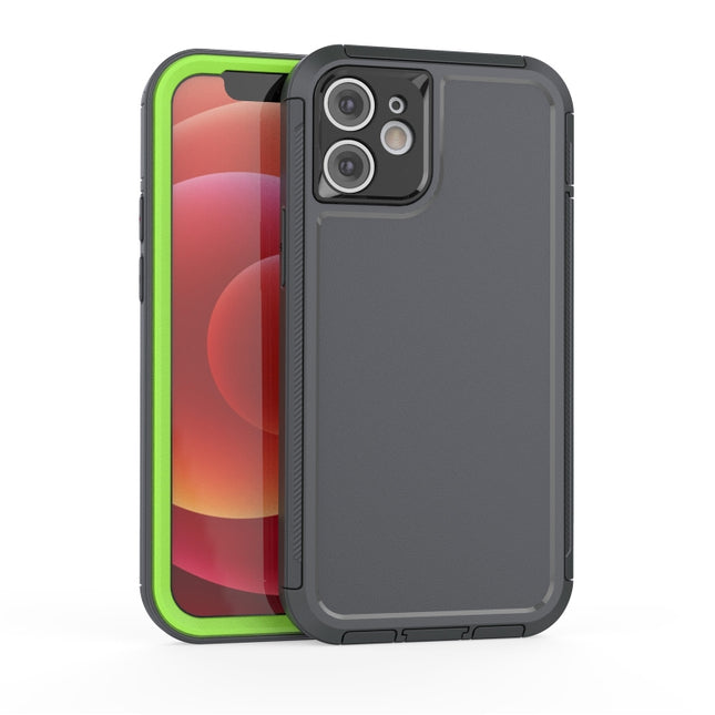 360 All-inclusive Shockproof Precise Hole PC + TPU Protective Case For iPhone 12 mini(Grey)-garmade.com