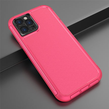 360 All-inclusive Shockproof Precise Hole PC + TPU Protective Case For iPhone 12 Pro(Rose Red)-garmade.com