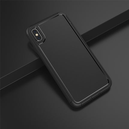 360 All-inclusive Shockproof Precise Hole PC + TPU Protective Case For iPhone XS / X(Black)-garmade.com