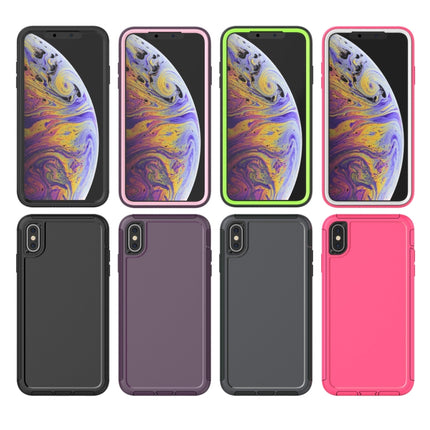 360 All-inclusive Shockproof Precise Hole PC + TPU Protective Case For iPhone XS / X(Black)-garmade.com
