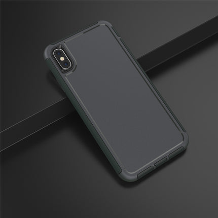 360 All-inclusive Shockproof Precise Hole PC + TPU Protective Case For iPhone XS / X(Grey)-garmade.com