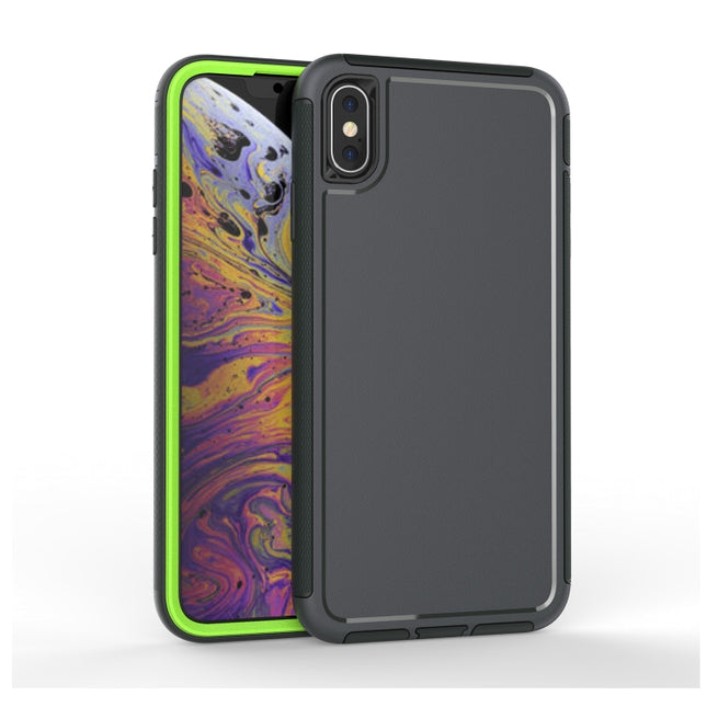 360 All-inclusive Shockproof Precise Hole PC + TPU Protective Case For iPhone XR(Grey)-garmade.com