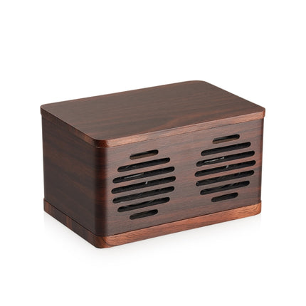 D70 QI Standard Subwoofer Wooden Bluetooth 4.2 Speaker, Support TF Card & 3.5mm AUX Brown-garmade.com