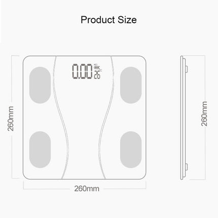 Household Smart Body Fat Electronic Weighing Scale, USB Charging Version(Black)-garmade.com