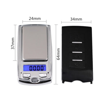 ATP136 Portable Car Keys Shape Mini High Precision Electronic Diamond Gold Jewelry Scale (0.01g~100g), Excluding Batteries-garmade.com