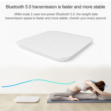 Original Xiaomi Bluetooth 5.0 Smart Wireless Weight Scale Health Analyzer(White)-garmade.com