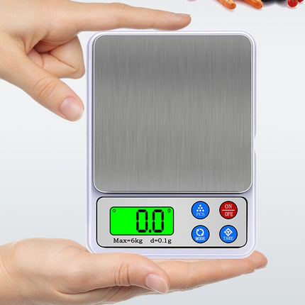 MH-555 6Kg x 0.1g High Accuracy Digital Electronic Portable Kitchen Scale Balance Device with 2.2 inch LCD Screen-garmade.com