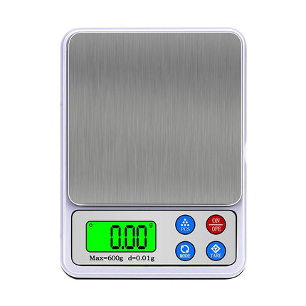 MH-555 600g x 0.01g High Accuracy Digital Electronic Portable Kitchen Scale Balance Device with 2.2 inch LCD Screen-garmade.com