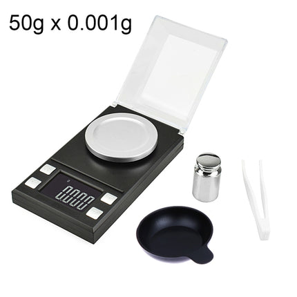 MH-8028 50g x 0.001g High Accuracy Digital Electronic Portable Jewelry Diamond Gem Carat Lab Weight Scale Balance Device with 1.6 inch LCD Screen-garmade.com