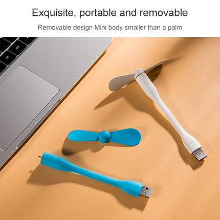 Original Xiaomi Mijia Portable Mini Mute USB Electric Fan (White)-garmade.com