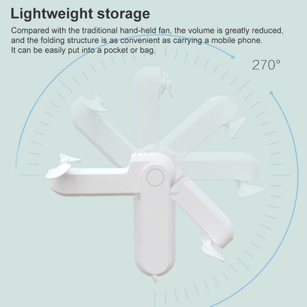 Xiaomi Youpin Thermo Mini Folding Fan with Lighting Function (Pink)-garmade.com