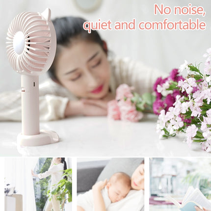 N10 Multi-function Handheld Desktop Holder Electric Fan, with 3 Speed Control (White)-garmade.com