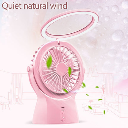 S1 Multi-function Portable USB Charging Mute Desktop Electric Fan Table Lamp, with 3 Speed Control (Sky Blue)-garmade.com