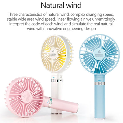 S2 Portable Foldable Handheld Electric Fan, with 3 Speed Control & Night Light (Pink)-garmade.com