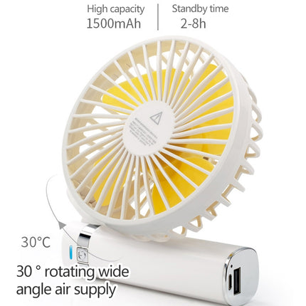 S2 Portable Foldable Handheld Electric Fan, with 3 Speed Control & Night Light (Mint Green)-garmade.com