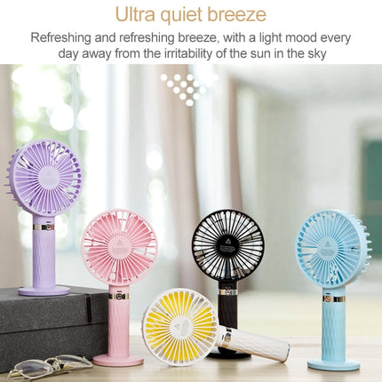 S8 Portable Mute Handheld Desktop Electric Fan, with 3 Speed Control (White)-garmade.com