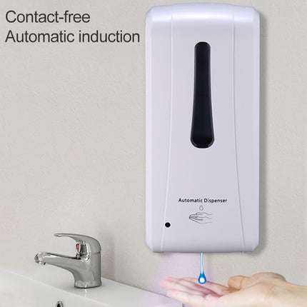 N2001 1000ml Wall-mounted Drip Induction Hand Sanitizer Soap Dispenser with Safety Lock-garmade.com