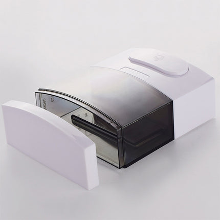 300ml Wall-mounted Plastic Singe-Tube Manual Press-type Shower Gel Foam Soap Dispenser(Black)-garmade.com