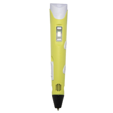 Hand-held 3D Printing Pen, US Plug(Yellow)-garmade.com