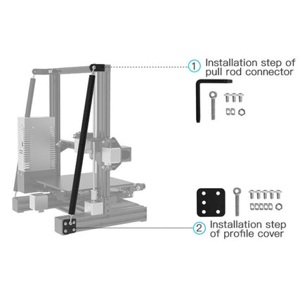 Creality Ender-3 / 3Pro Tie Rod Fixed Support Frame 3D Printer Structure Bracket-garmade.com