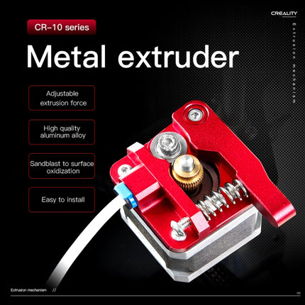 Creality All Metal Red Block Bowden Extruder Kit for Ender-3 / Ender-3 Pro / Ender-3 V2 / CR-10 Pro V2 3D Printer-garmade.com