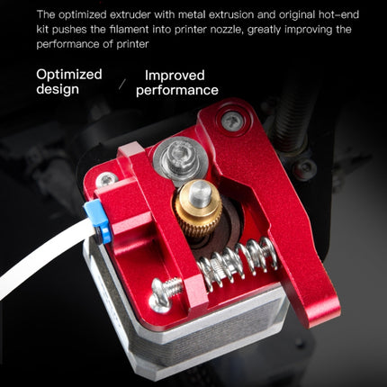 Creality All Metal Red Block Bowden Extruder Kit for Ender-3 / Ender-3 Pro / Ender-3 V2 / CR-10 Pro V2 3D Printer-garmade.com