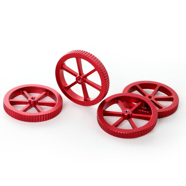 Creality Metal Red Hand Screwed Leveling Nut for Ender-3 / Ender-3 Pro / Ender-3 V2 / CR-10 Pro V2 3D Printer (Red)-garmade.com