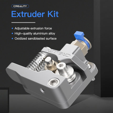 Creality All Metal Silver Block Bowden Extruder Kit for Ender-3 / Ender-3 Pro / Ender-3 V2 / CR-10 Pro V2 3D Printer-garmade.com